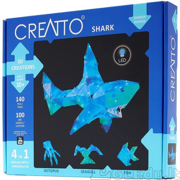 Lavinamasis rinkinys CREATO SHARK 10+