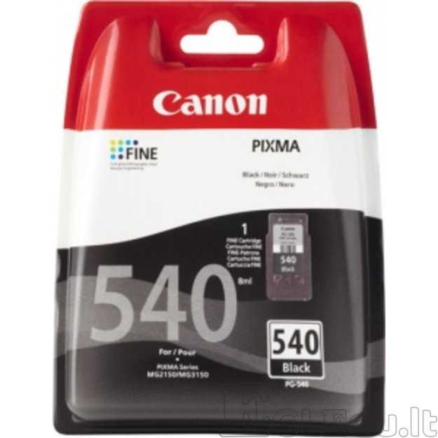 Canon PG-540 (5225B001), juoda kasetė rašaliniams spausdintuvams