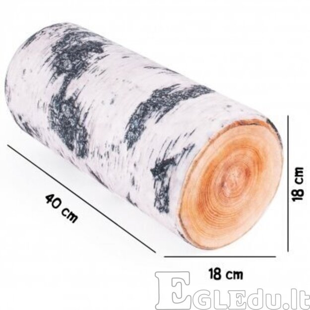 Fancy minkštas žaislas beržo rąstas 38 cm