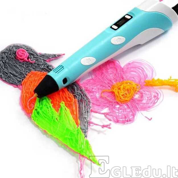 3D rašiklio rinkinys su PLA siūlais 3