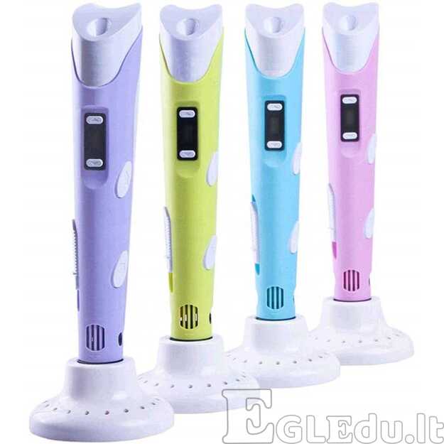 3D rašiklio rinkinys su PLA siūlais 5