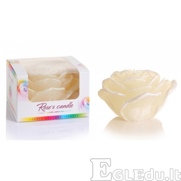 ROŽĖ ŽVAKĖ SU DIODU 125x75 mm - SMĖLINĖ 1