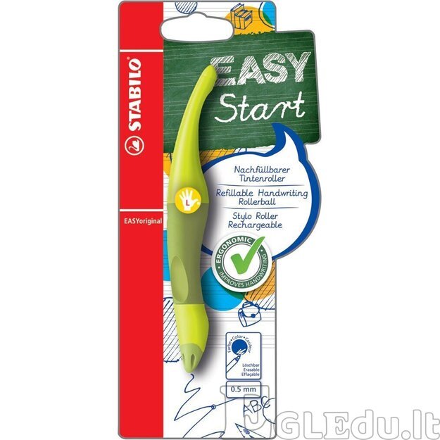 Rašiklis Stabilo EasyStart L, laimas-žalias