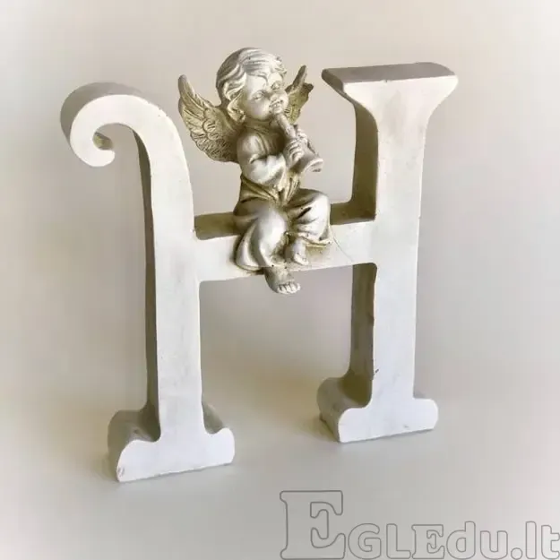 Raidė su angelu H