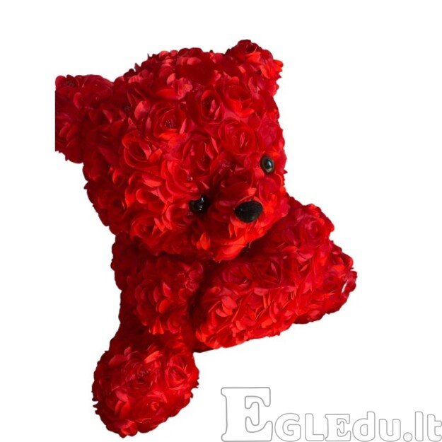 Meškiukas iš rožių, 40cm