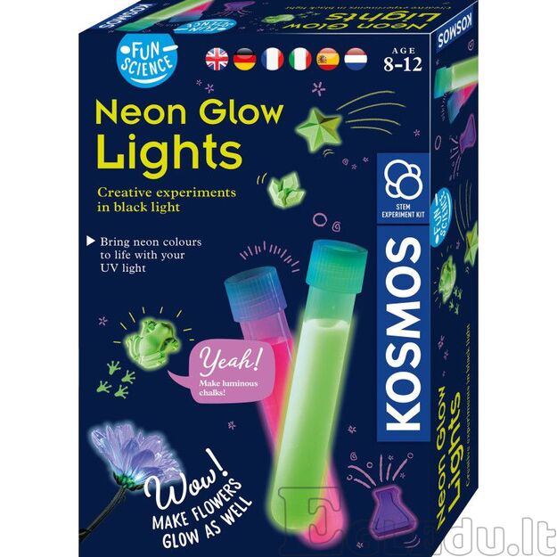 Lavinamasis rinkinys NEON GLOW LIGHTS 8-12
