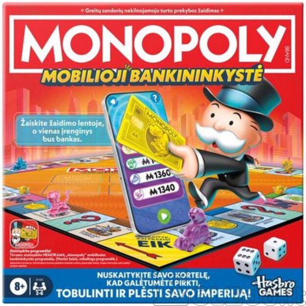 Stalo žaidimas MONOPOLY mobilioji bankininkystė, LT