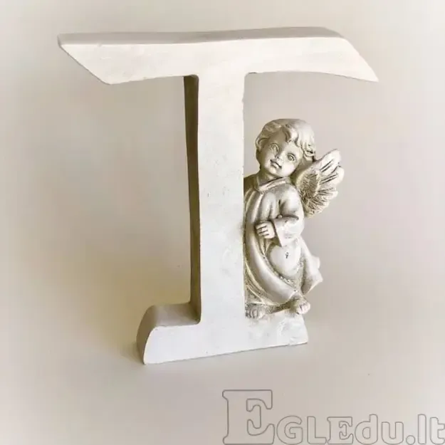 Raidė su angelu T