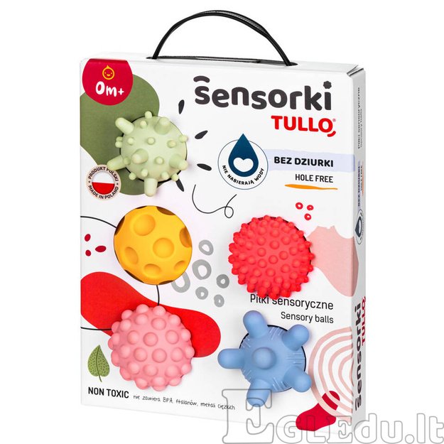 Sensoriniai kamuoliukai Tullo Sensory,5vnt