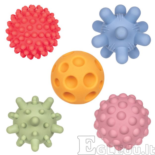 Sensoriniai kamuoliukai Tullo Sensory,5vnt 1