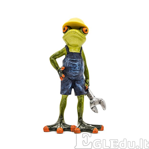 Figūrėlė varlė santechnikas polirezin.