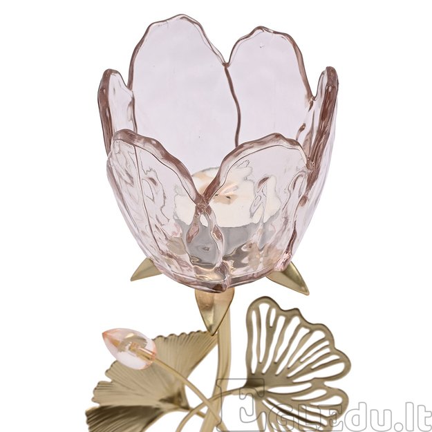 Žvakidė Gėlės žiedas metalinė 1